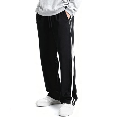 🔥 Men’s Baggy Wide Leg Sweatpants with Pockets, Relaxed Fit Drawstring Pants for Athletic Casual Lounge  — $9.99  (was $34)
