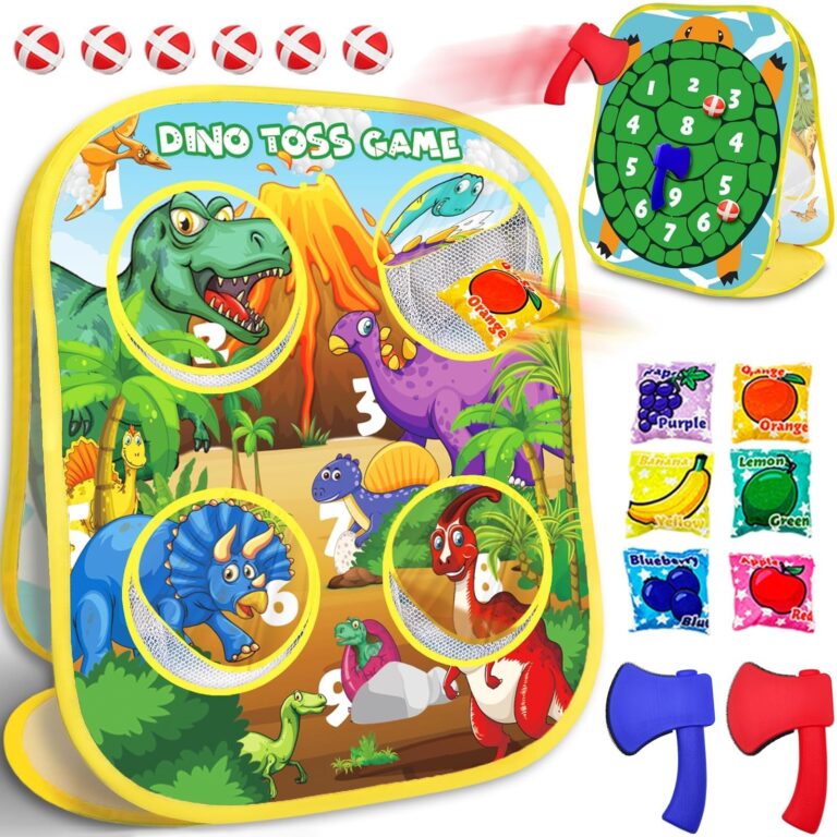 🔥 3-in-1 Dinosaur Bean Bag Toss Game for Boy Toddler Ages 3 4 5 Year Old  — $12.49  (was $24.99)
