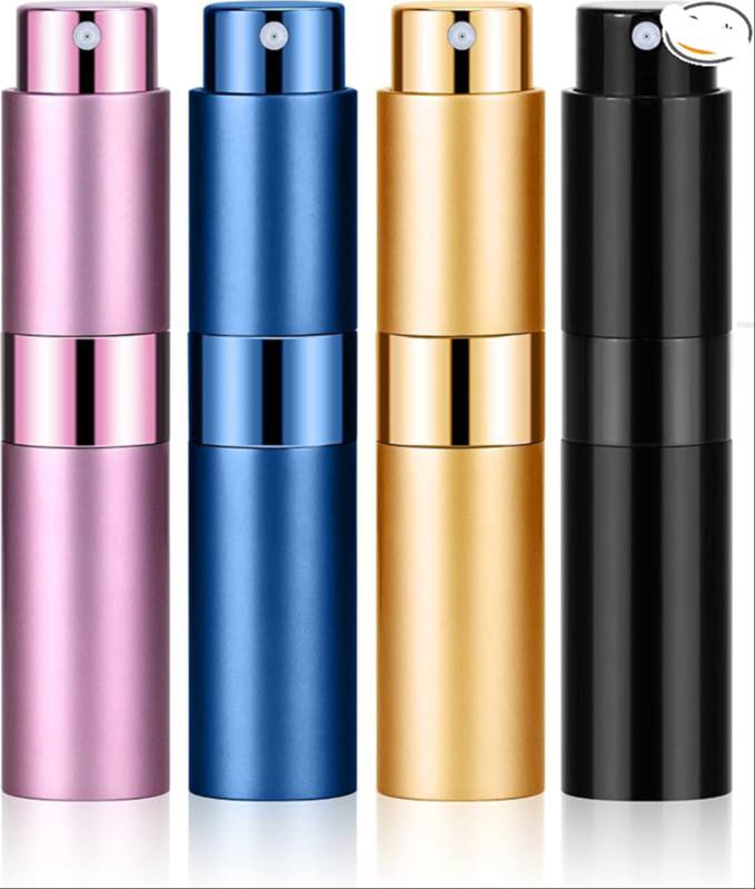 🔥 4PCS 8ML Refillable Perfume Atomizer Travel, Portable Mini Pocket Perfume Atomizer Bottle Spray for Women Mens Small Mis  — $3  (was $7)