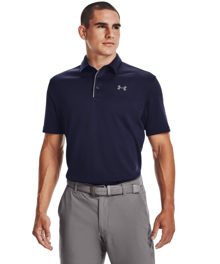 🔥 Under Armour Men’s Tech Golf Polo, Midnight Navy (410)  — $24.98  (was $45.00)