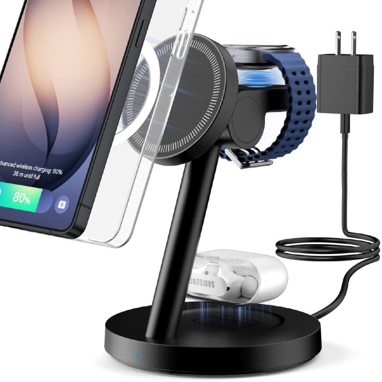 🔥 KPON for Samsung 3 in 1 Charging Station, Magnetic Wireless Charger Stand for MagSafe  — $14.39  (was $39.99)