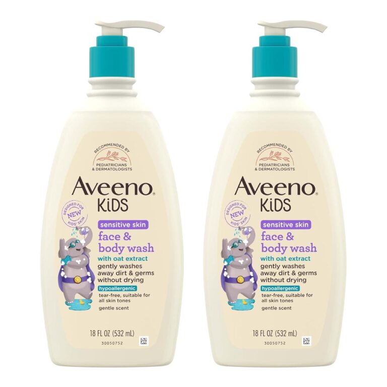 🔥 Aveeno Kids Sensitive Skin Face and Body Wash 2ct  — $12  (was $22)