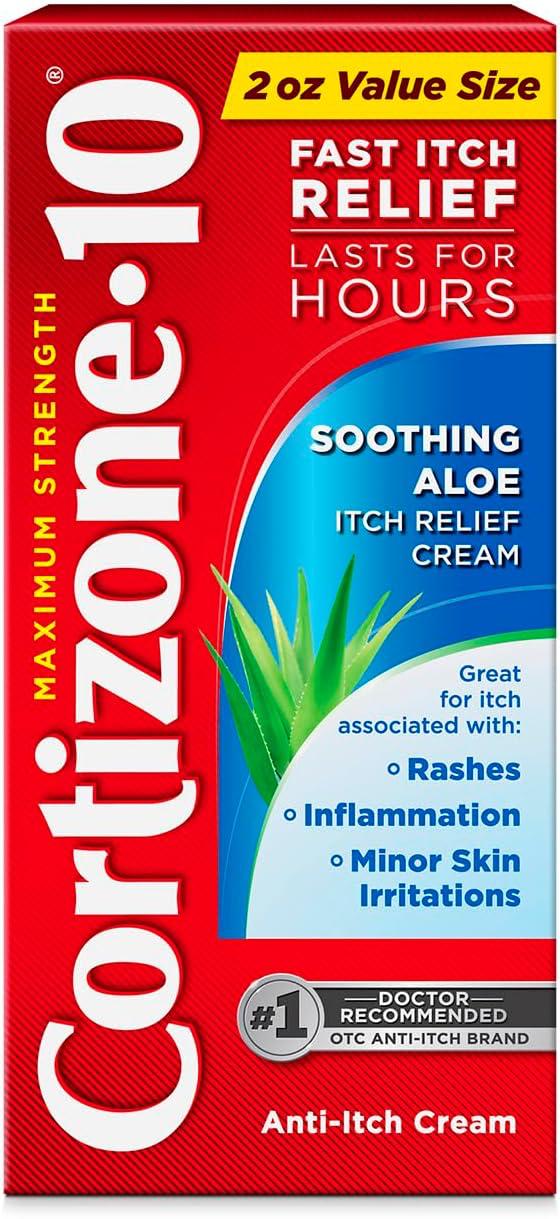 🔥 Cortizone-10 Maximum Strength Soothing Aloe Itch Relief Cream  — $4  (was $8,)
