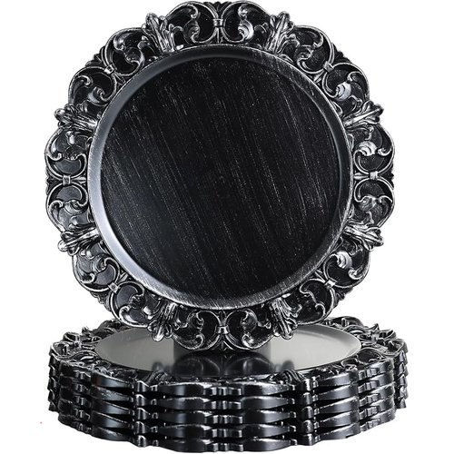 🔥 Leemxiiny Black Charger Plates  — $18.99  50% off