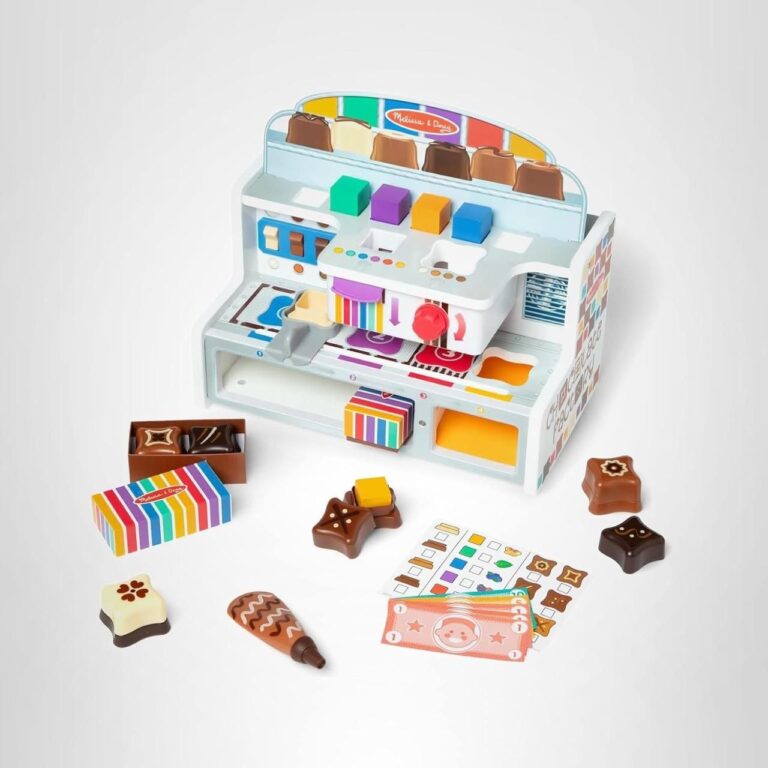 🔥 Melissa & Doug Wooden Chocolate Factory Pretend Play Set