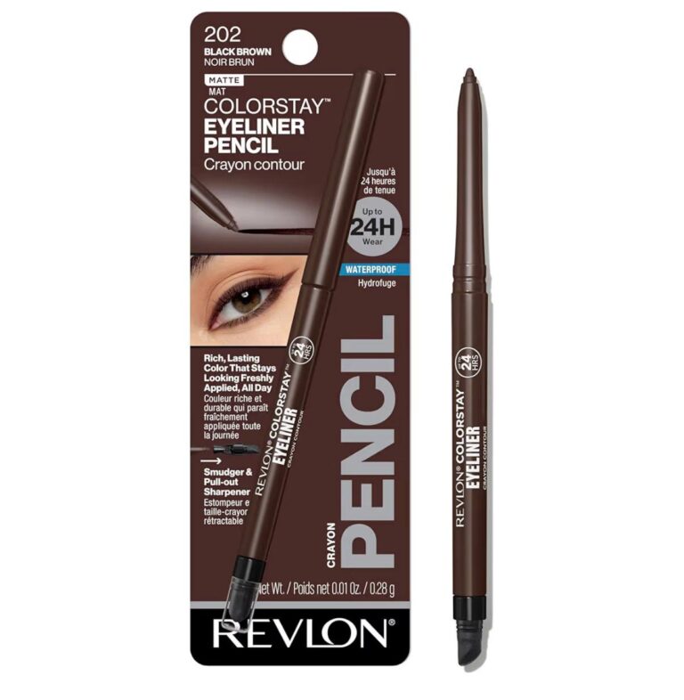 🔥 Revlon ColorStay Pencil Waterproof Eyeliner, Smudge-Proof, Eye Makeup with Built-In Sharpener, Long-Lasting, Matte Finis  — $1  (was $7)