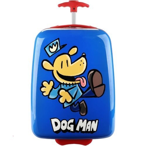 🔥 Bioworld Dog Man Character Logo Blue 16.5″ Rolling Luggage  — $28.99
