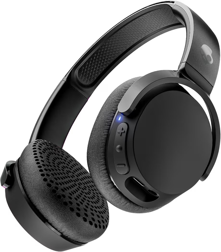Skullcandy Riff Wireless 2 On-Ear Bluetooth Headphones, Up to 34 Hrs Battery, Foldable Lightweight Design, Convenient fo