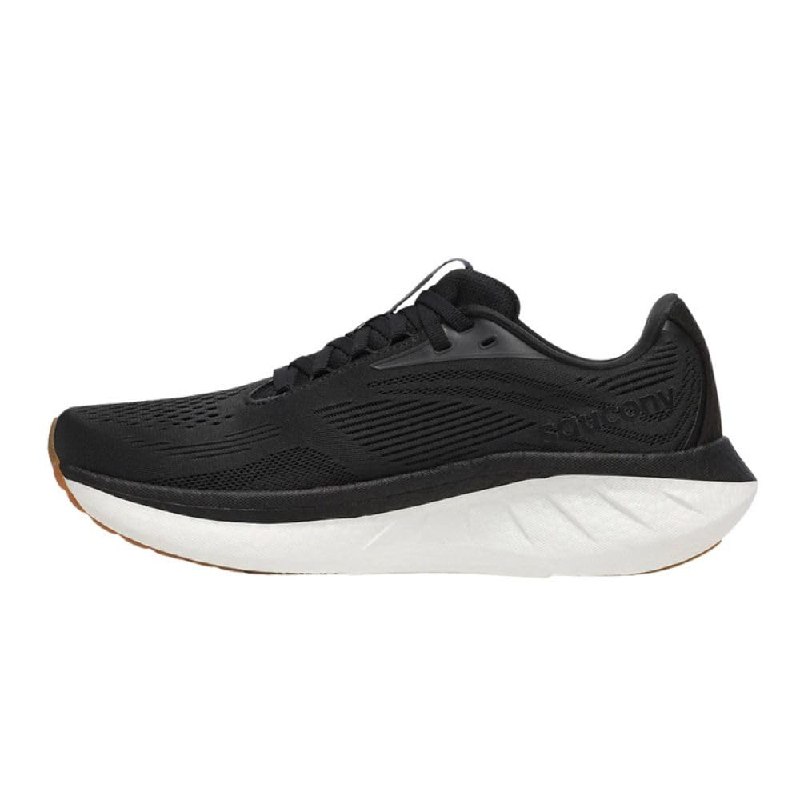 Saucony Women's Ride 18 Sneaker, Black/Gum