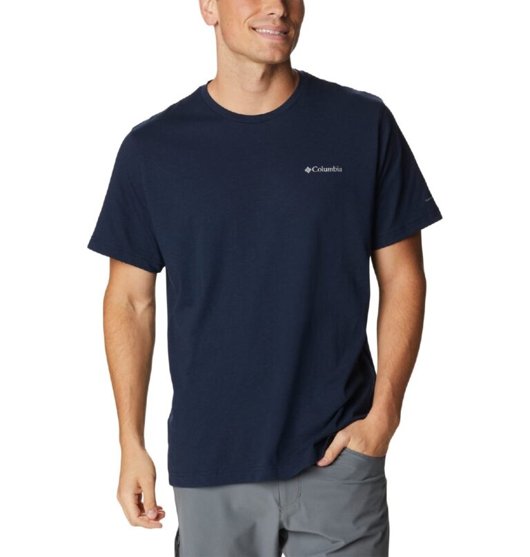 🔥 Columbia Mens Thistletown Hills Short Sleeve T-Shirt, Collegiate Navy Heather  — $17.10  (was $38.00)