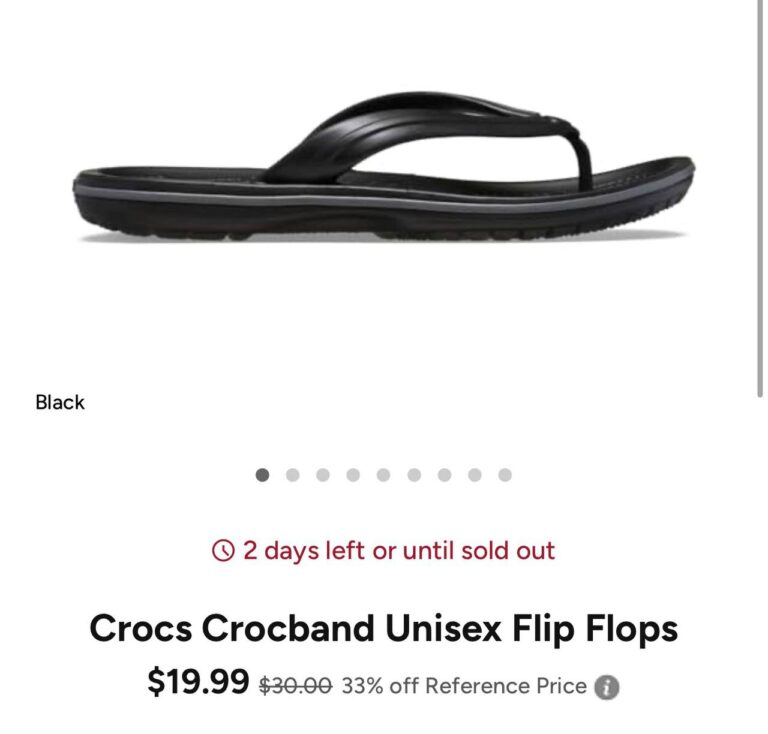 🔥 Crocs Crocband Unisex Flip Flops  — $20