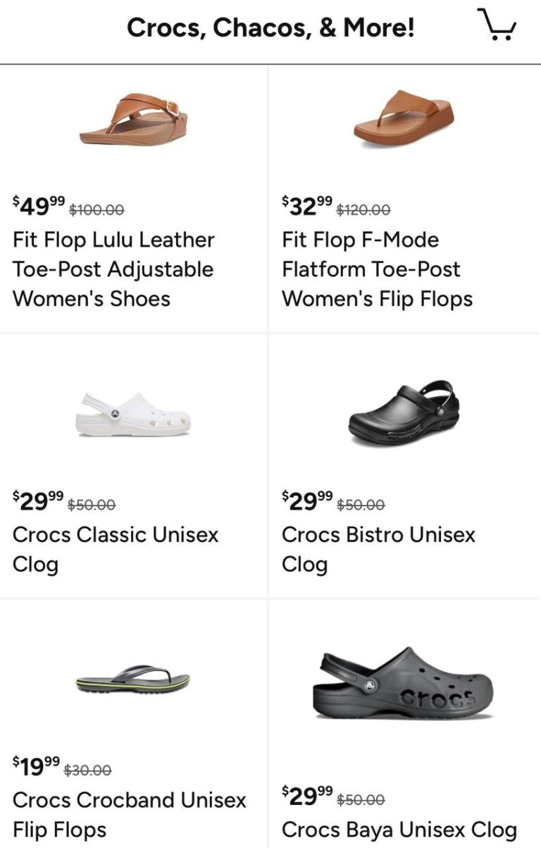 🔥 Crocs, Chacos, & More