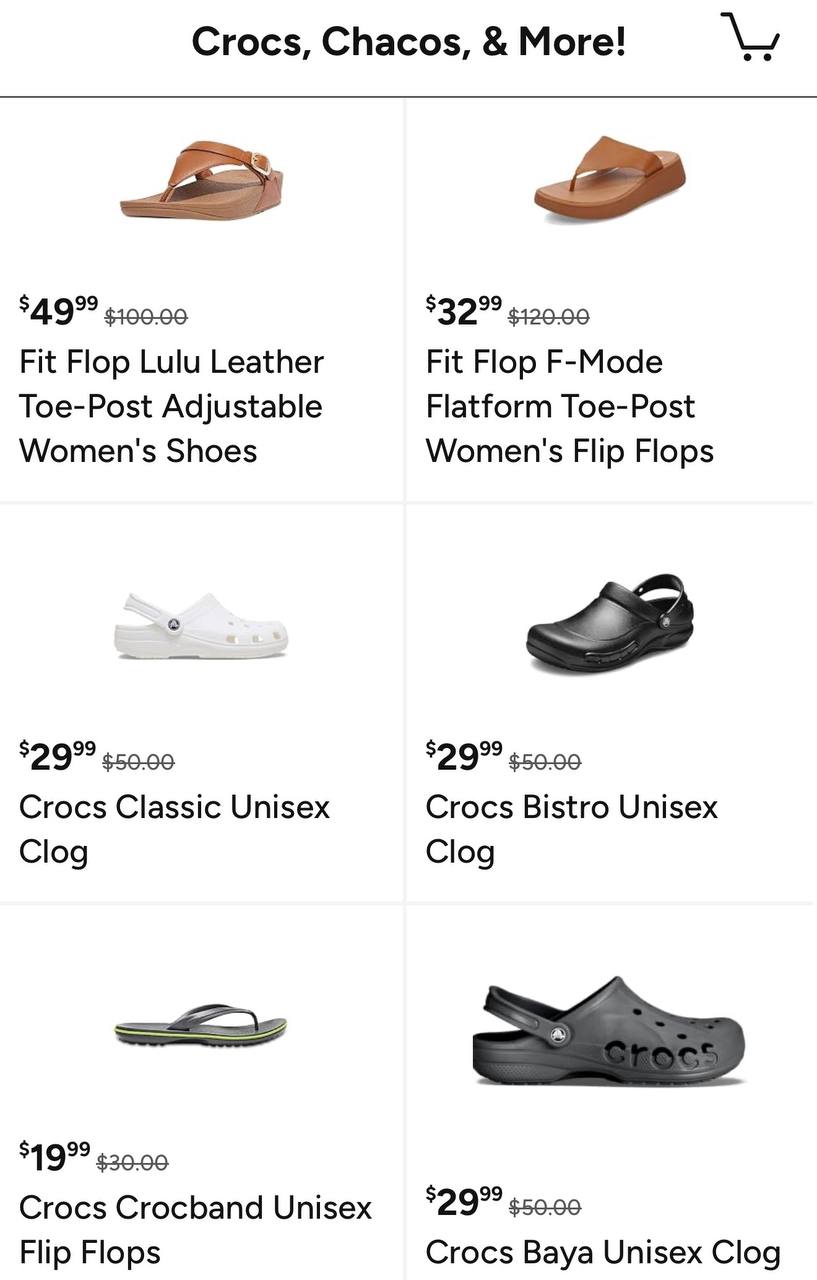 Crocs, Chacos, & More