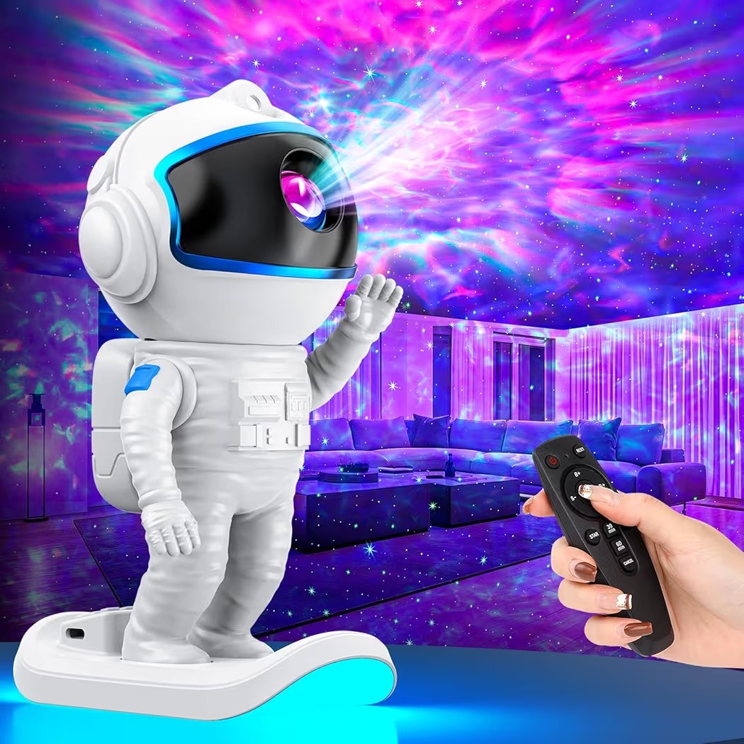 Galaxy Projector, Star Projector Night Light with Timer and Remote for Bedroom, Adjustable Head Angle Nebula Ceiling Lam