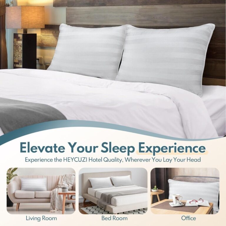 🔥 2-Pack Queen Size Bed Pillows Set