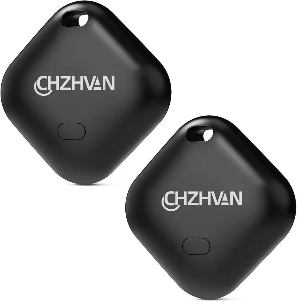 Key Finder, Wallet Tracker Works with Apple Find My (iOS only), Replaceable Battery, Water-Resistant, Bluetooth Item Fin