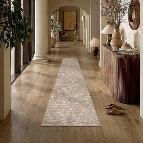 HUGEAR Brown Runner Rugs