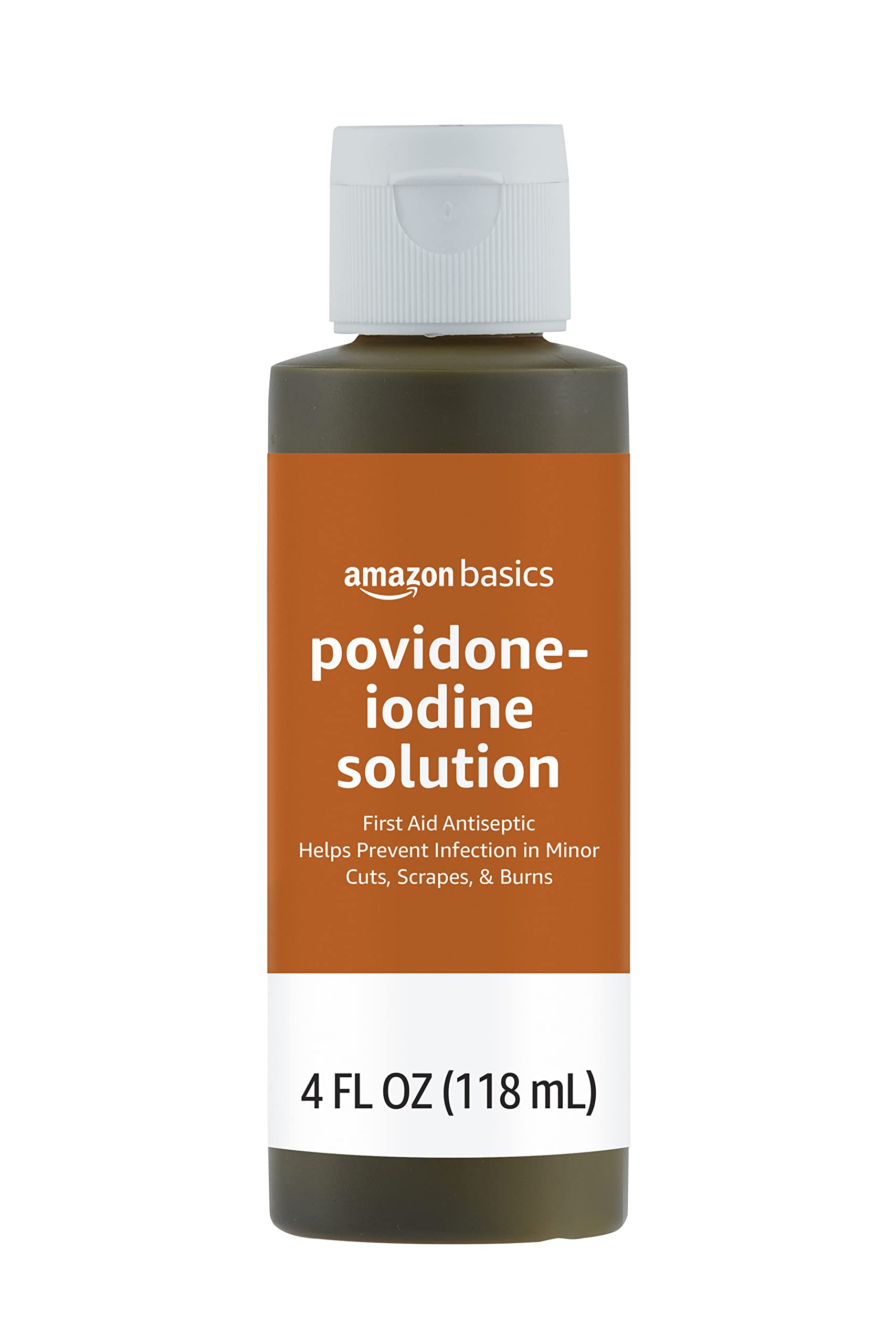 Amazon Basics First Aid Antiseptic, 10% Povidone Iodine Solution