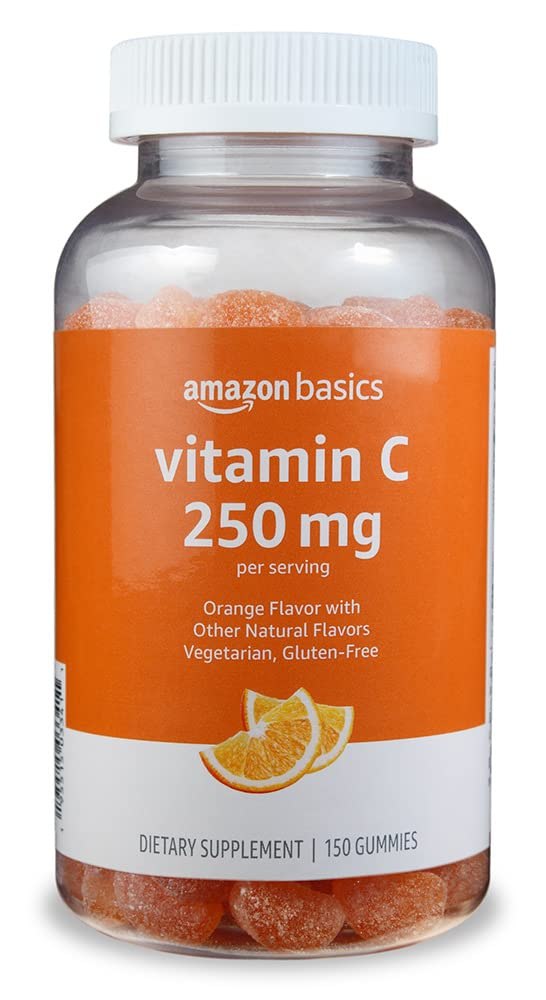 Amazon Basics Vitamin C Gummies, Sour Orange Flavor