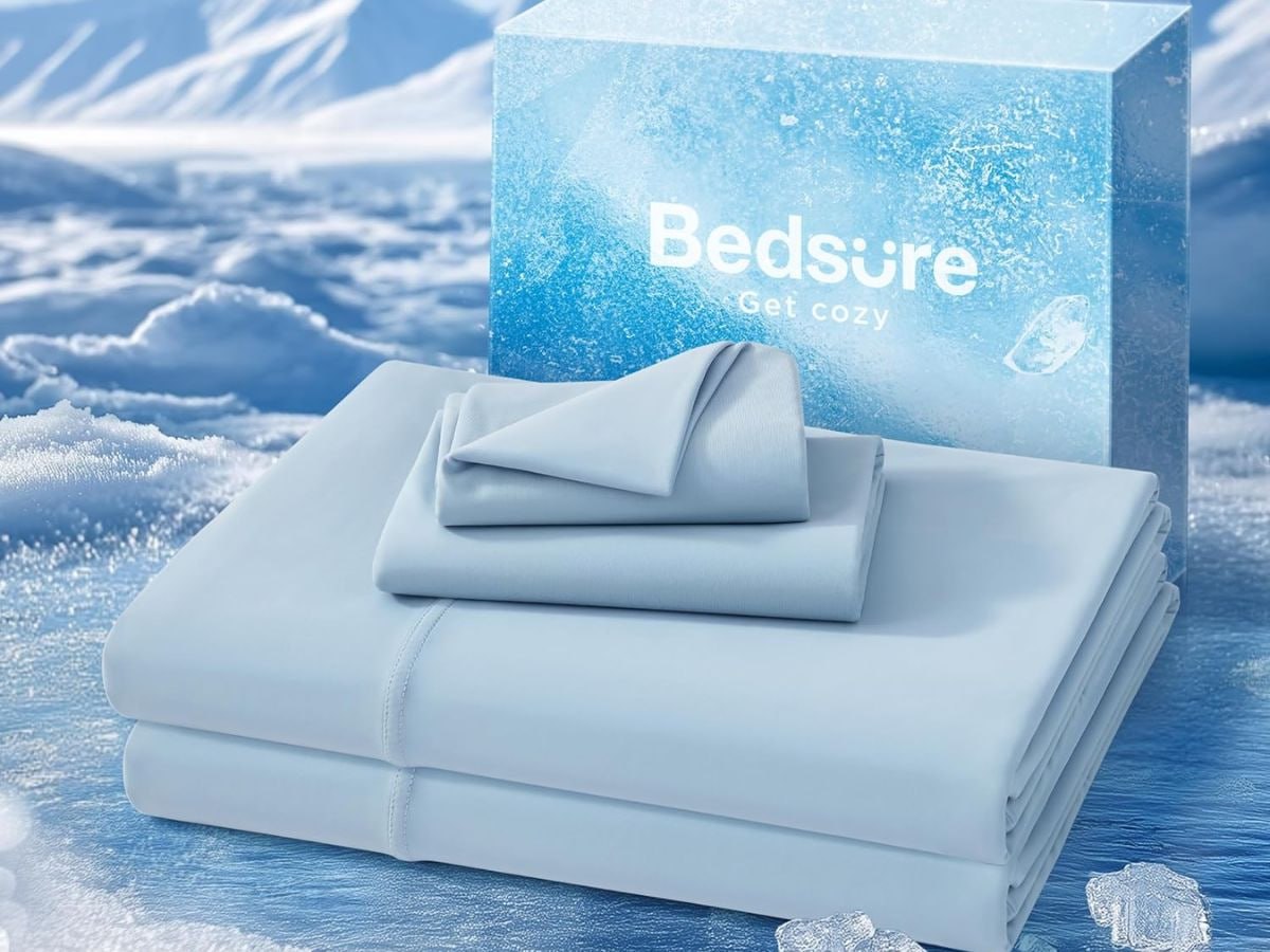 Bedsure 4-Piece King Size Cooling Sheet Set Only