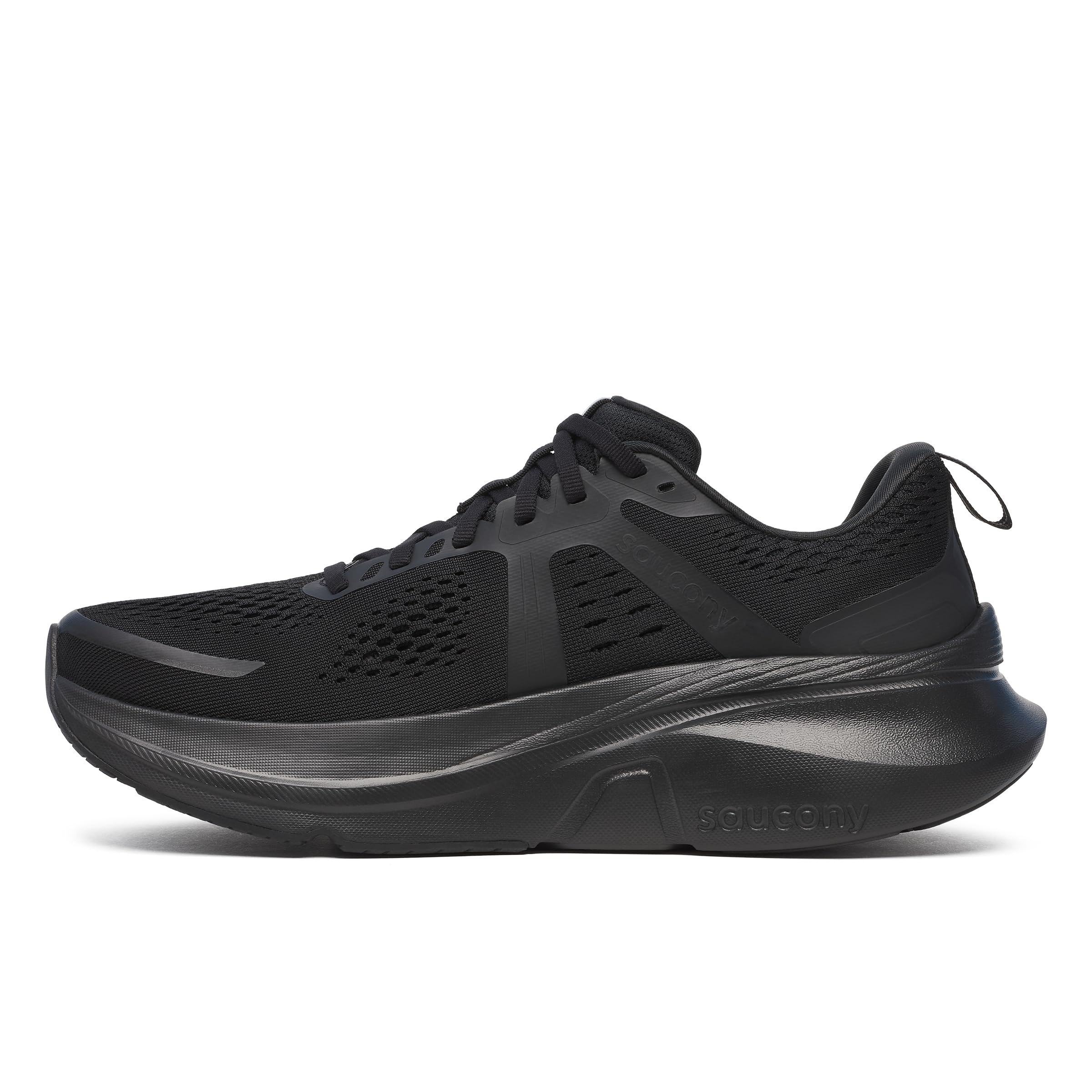 Saucony Men's Guide 18 Sneaker, Black/Black/Black