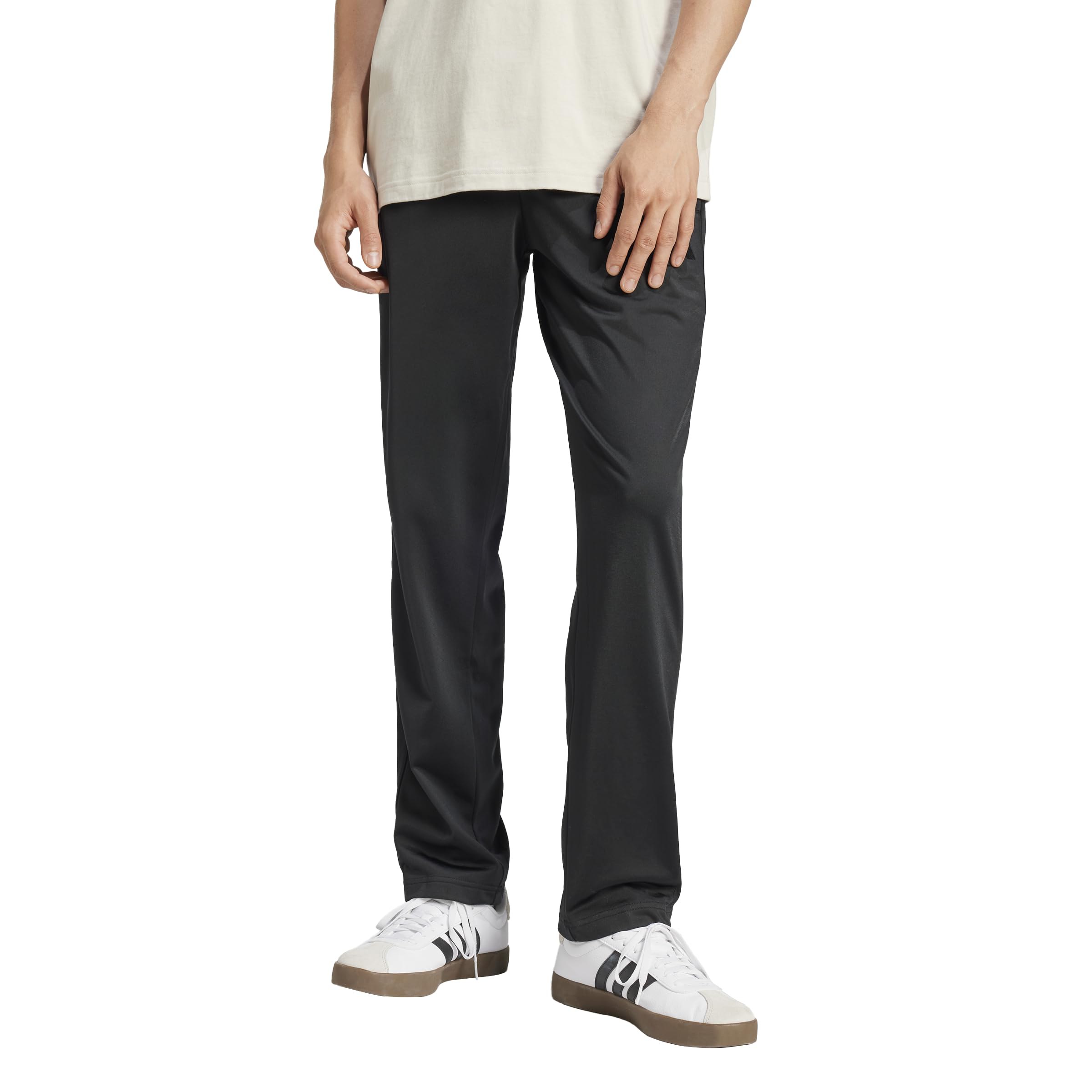 Adidas Mens 3-Stripes Tricot Regular Fit Open Hem Sportswear Track Pants