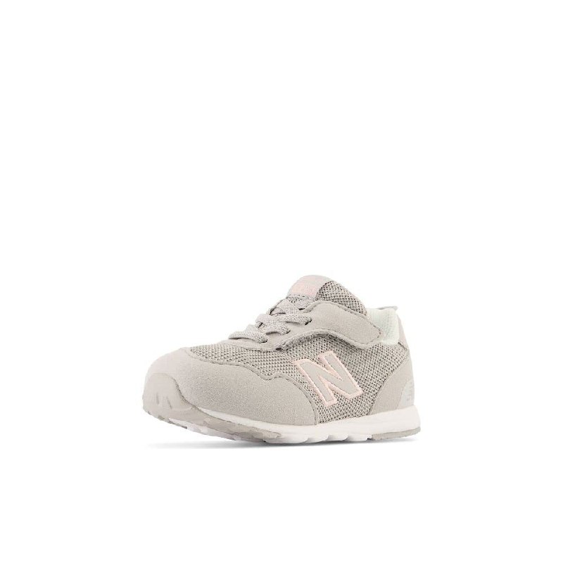 New Balance Kid's 515 V1 New-b Hook and Loop Sneaker, Rain Cloud/Pink Haze