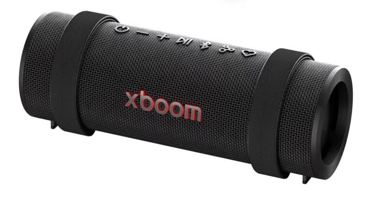 🔥 LG xboom Grab Core by will.i.am, Portable Outdoor Bluetooth Speaker for Sports and Athletes, up to 19 Hours, IP67 Dust a  — $44  (was $139)