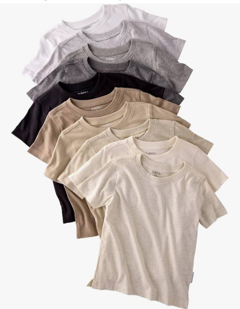 🔥 Butterblu Baby Taylor 10-Pack Short Sleeve T-Shirts 100% Organic Cotton for Boys & Girls  — $38