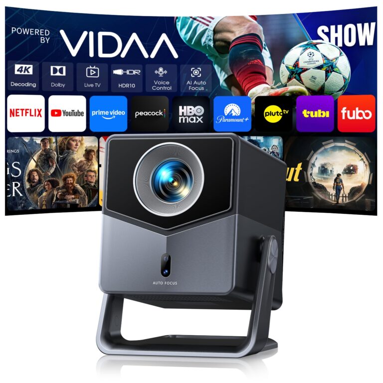 🔥 Smart Projector 4K [VIDAA Live TV & 36W Dolby & Voice Control] with WiFi6 and Bluetooth  — $120.99  (was $599.99)