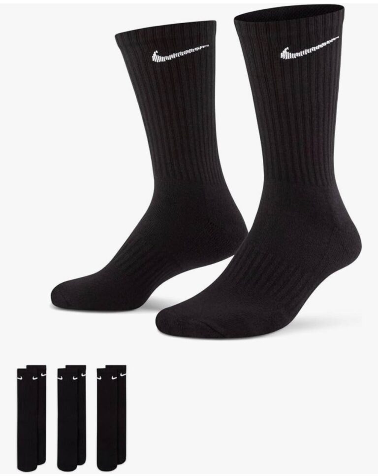 🔥 Nike unisex-adult Unisex Nike Everyday Cushion Crew 3 Pair  — $6  (was $15)