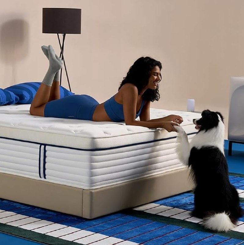 REJUSLEEP 12 Inch Queen Size Mattress, Hybrid Mattress in a Box
