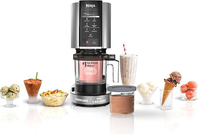 Ninja NC301 CREAMi Ice Cream Maker, for Gelato, Mix-ins, Milkshakes, Sorbet, Smoothie Bowls & More, 7 One-Touch Programs