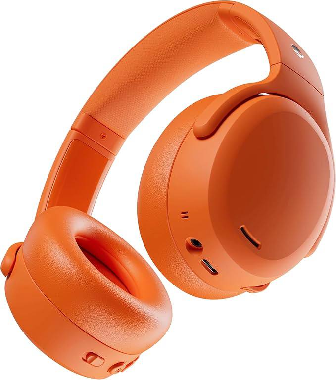 Skullcandy Crusher ANC 2 Wireless Over-Ear Bluetooth Headphones with Multi-Sensory Bass, Active Noise Cancelling, Up to 