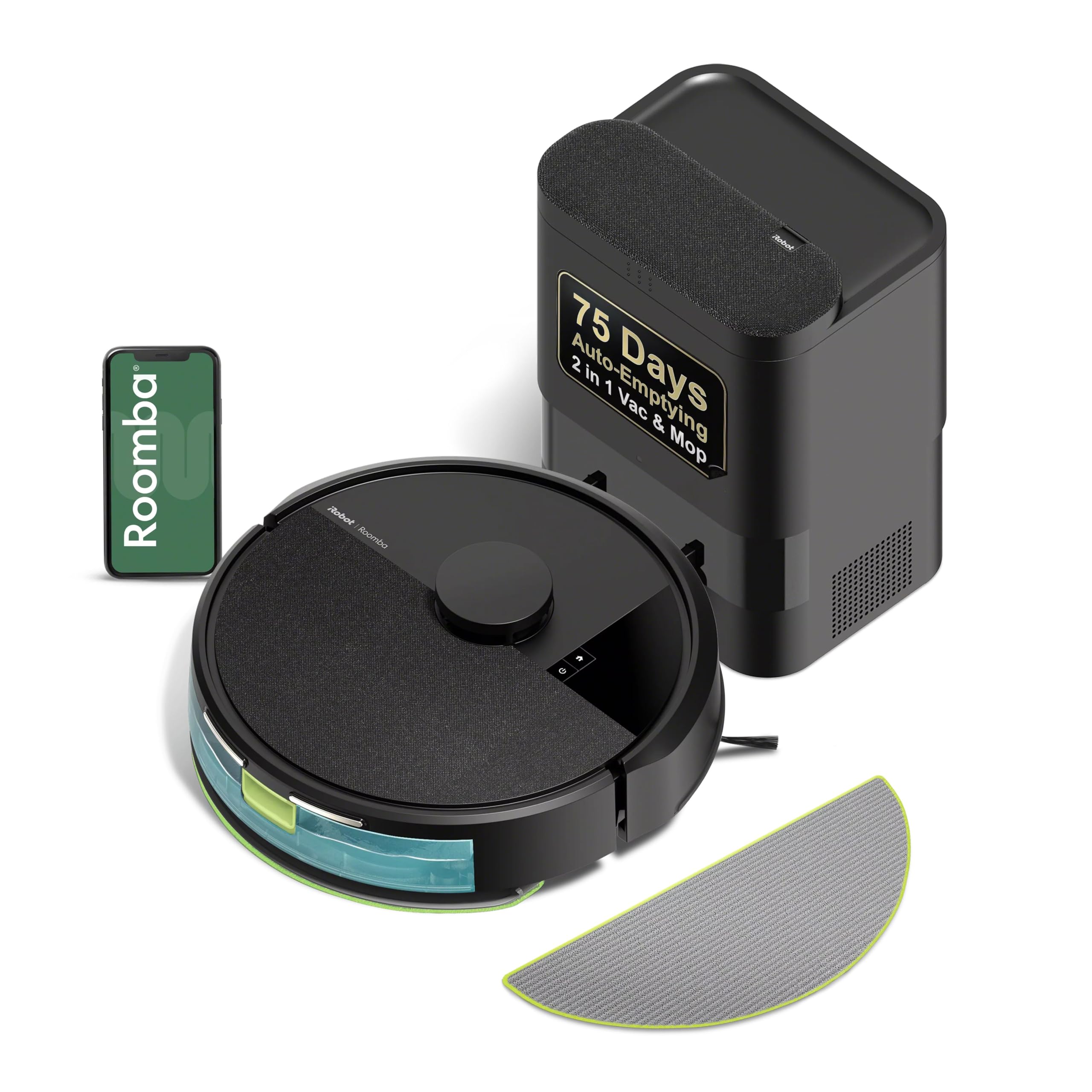 iRobot Roomba 105X Robot Vacuum & Mop Combo, AutoEmpty Dock