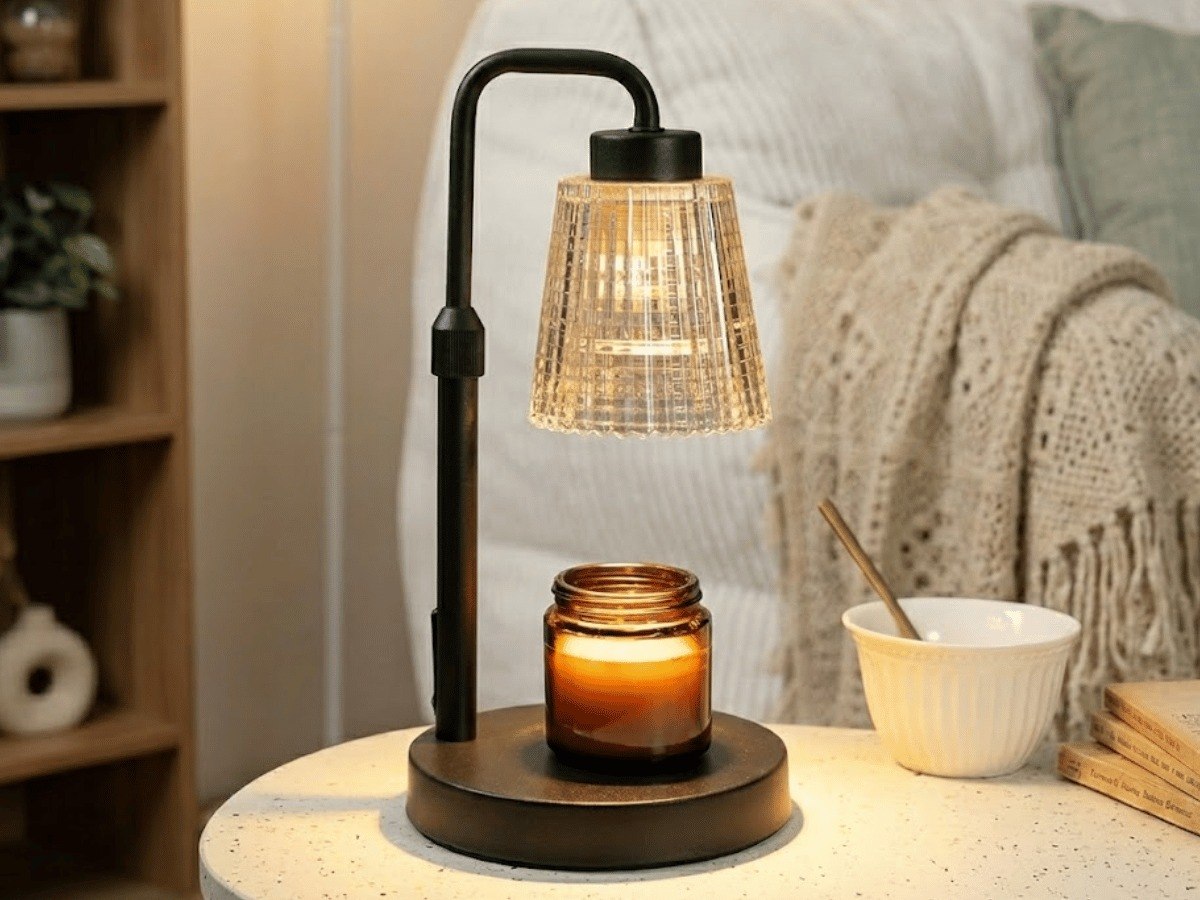 Get this gorgeous Candle Warmer Lamp for Jar Candles with 2 Bulbs for only