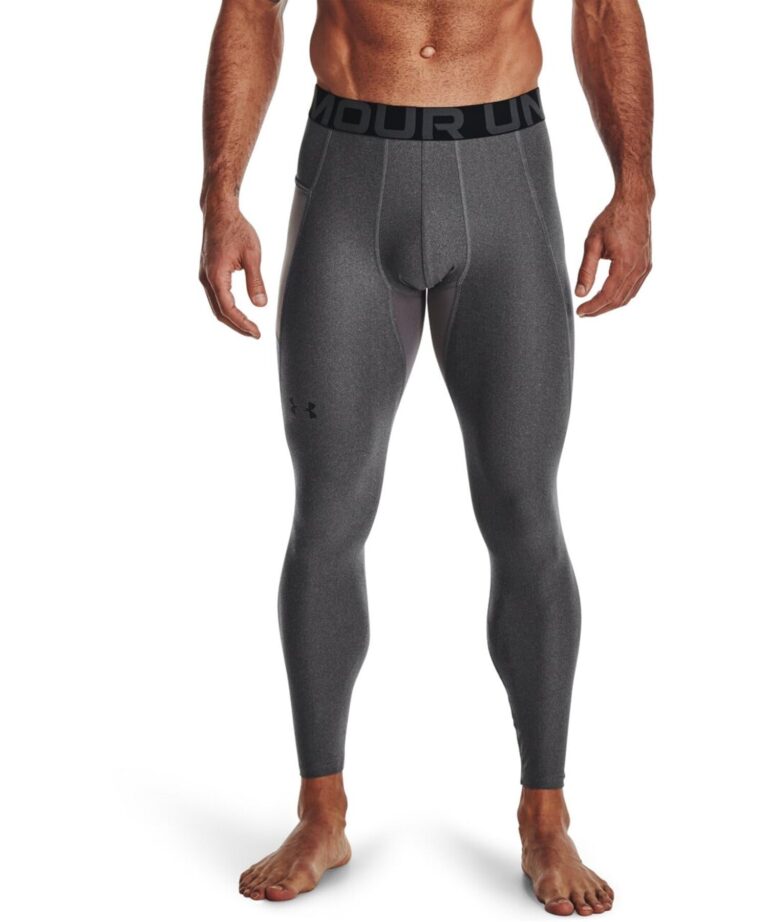 🔥 Under Armour Men’s HeatGear Armour Leggings , Carbon Heather (090)  — $22.38  (was $40.00)