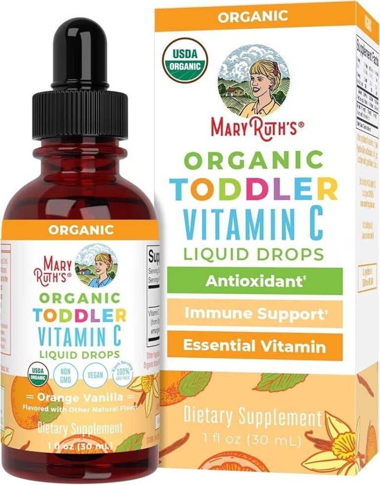 🔥 MARYRUTH’S Organic Toddler Vitamin C Drops for Immunity | Ages 1-3 Years | 15 mg Per Serving | Vitamin C for Immune Supp  — $10  (was $21)