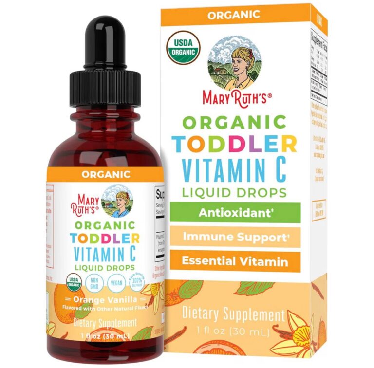 🔥 MARYRUTH’S Organic Toddler Vitamin C Drops for Immunity | Ages 1-3 Years | 15 mg Per Serving, 30 Servings  — $10  (was $21)