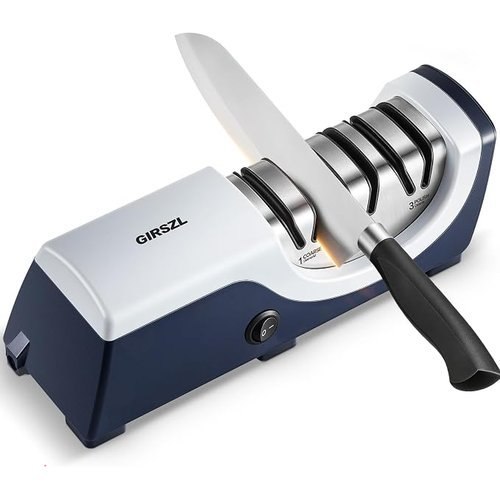 Kitchen Professional Electric Knife Sharpener: 3-Stage 100% Diamond Knife Sharpeners