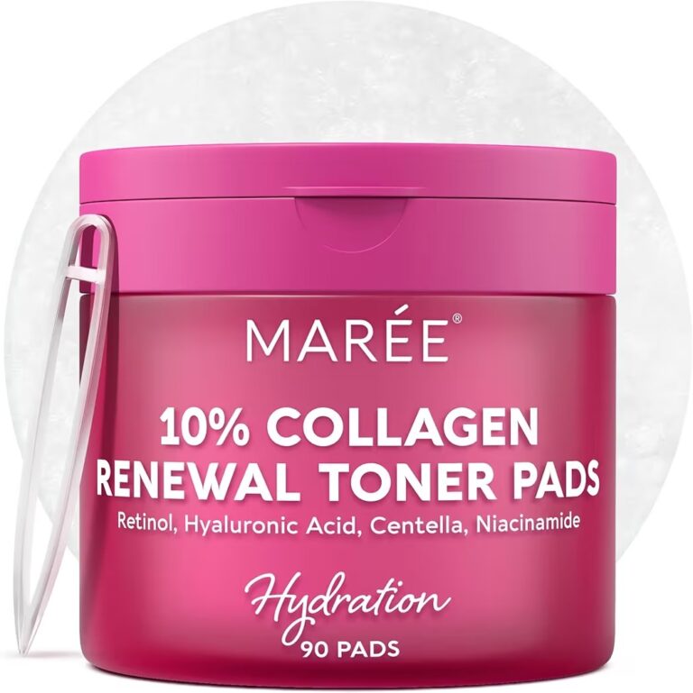 🔥 MAREE Collagen Acne Clearing Polishes – Toner Pads with Retinol – Minimizing Wrinkle Zero Pore Pads – Hydrating Toning C  — $9  (was $24)