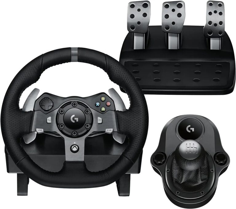 🔥 Logitech G920 Driving Force Racing Wheel and Pedals, Force Feedback + Logitech G Driving Force Shifter – Xbox Series X|S  — $194  (was $359)