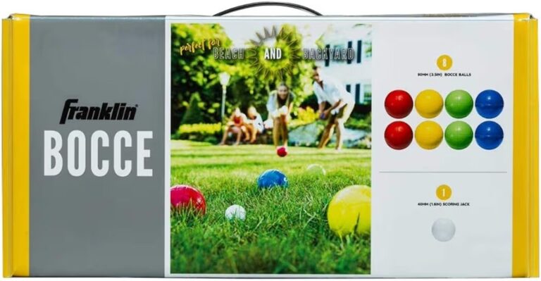 🔥 Franklin Sports Bocce Ball Set — 8 All Weather Bocce Balls and 1 Pallino — Beach, Backyard Lawn or Outdoor Party Game —   — $15  (was $29)