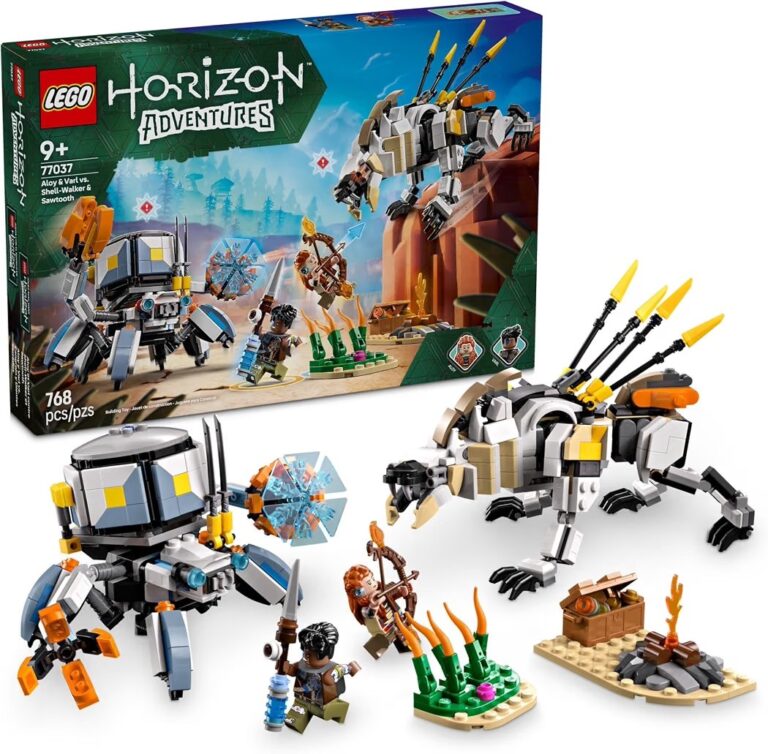 🔥 LEGO Horizon Adventures Aloy & Varl vs. Shell-Walker & Sawtooth Kids Toy – Building Toy for Boys & Girls, Ages 9+ – Gami  — $29  (was $44)
