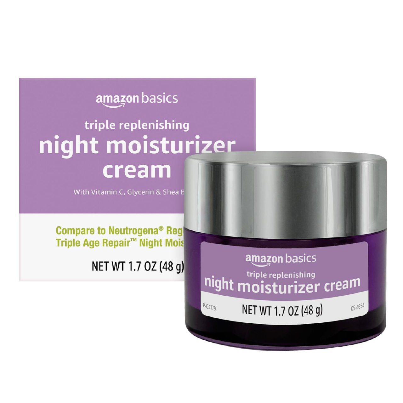 Amazon Basics Triple Replenishing Moisturizer Night Cream with Vitamin C