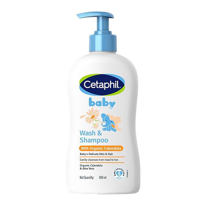 Cetaphil Baby Wash & Shampoo ,Tear Free, Paraben, Colorant and Mineral Oil Free, 13.5 Fl. Oz (Packaging May Vary)