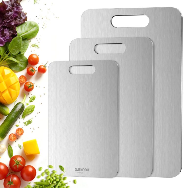 🔥 Titanium Cutting Board Set of 3, 100% Double-Sided Titanium Cutting Boards for Kitchen  — $59.98  (was $99.99)