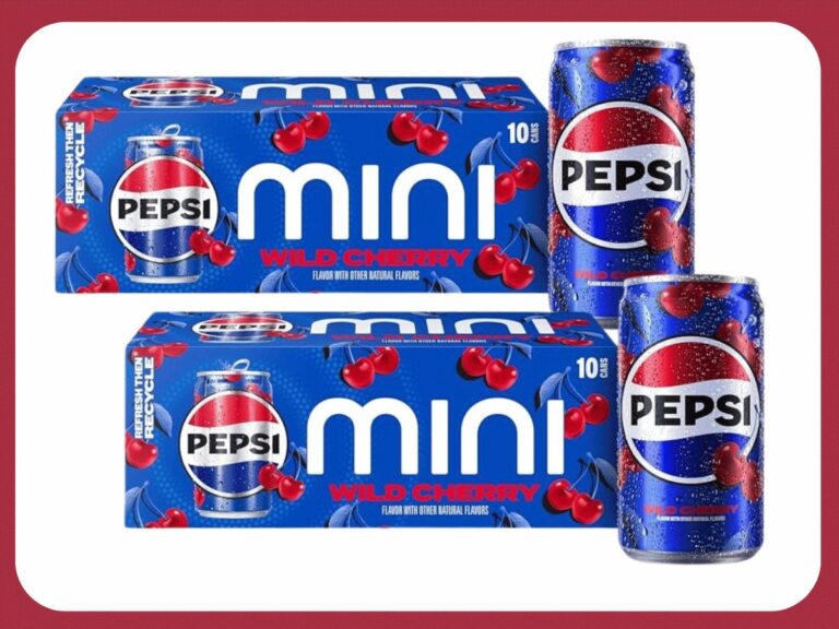 🔥 Snag these Pepsi Wild Cherry Soda 7.5 Ounce Mini Cans (Two packs of 10) for only  — $5  (was $13)