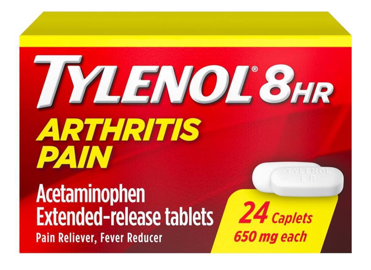 Tylenol 8 Hour Arthritis Pain Relief Extended-Release Tablets, 650 mg Acetaminophen, Joint Pain Reliever & Fever Reducer