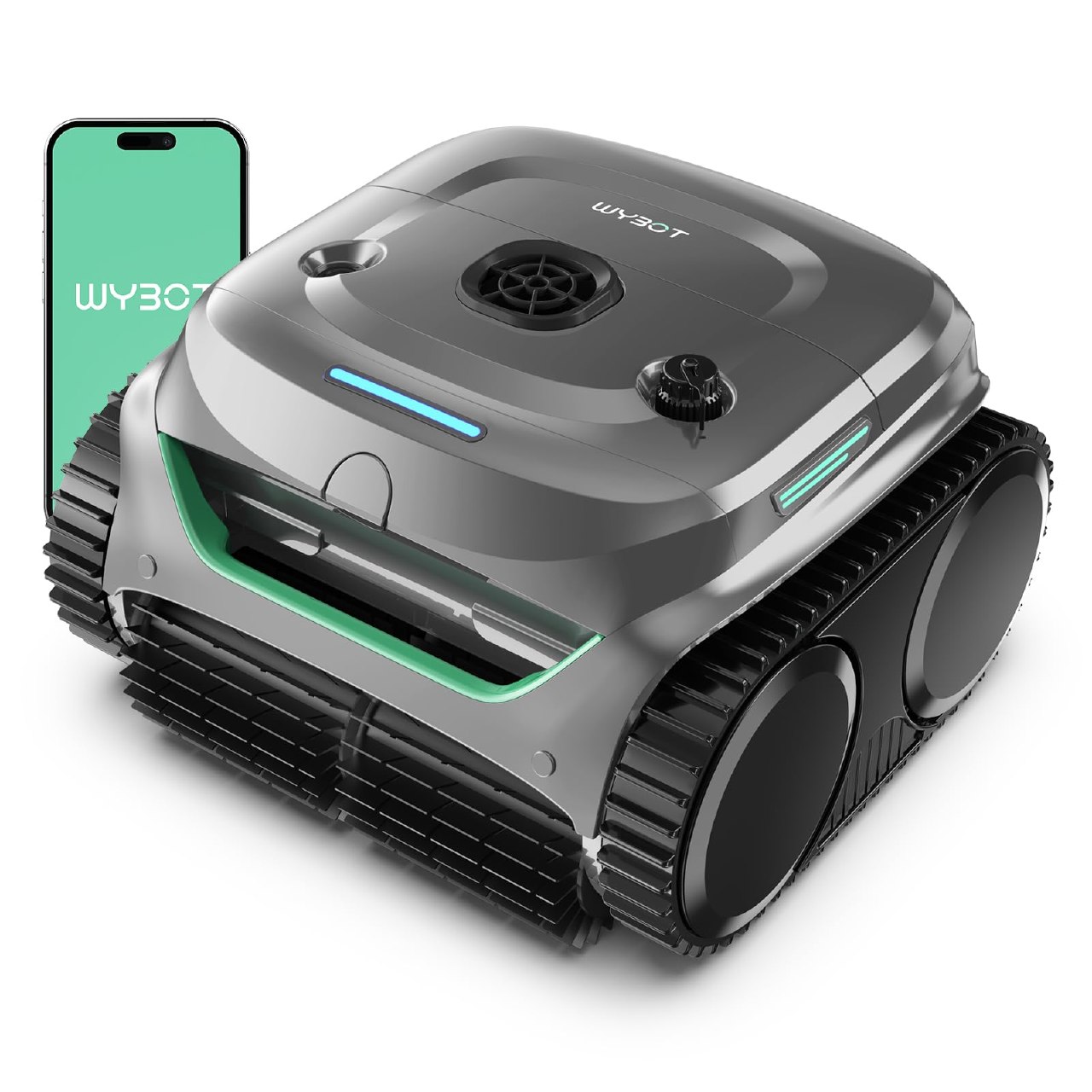 WYBOT C2 Cordless Robotic Pool Cleaner, Dual Filtrations